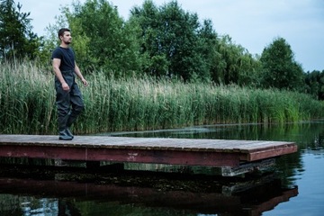 Брюки для рыбалки с ботинками на талии, модель SP03