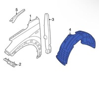 фото thumb №1, Подкрылок передние перед правые левая ниша колёса hyundai tucson 2020- новое usa