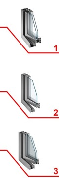 Fasada Aluminiowa Okna Fasadowe Szklana ściana 60cm x 40,5cm Na Wymiar
