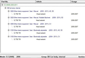 фото thumb №5, Saab 9-3 ver2 2006 сидіння, сидіння