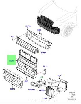 фото thumb №11, Новая оригинал. руль воздуха жалюзи range rover sport l460 461 lr173782