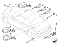 Bmw 3 кабріолет  e93 задній датчик hala 7148152 54377148152 oem Київ, фото thumb