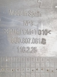 фото thumb №7, Audi q3 8u 2012 защита ремня передней