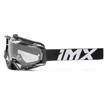 Очки IMX Dust Graphic белые глянцевые/черные с 2 линзами и очками