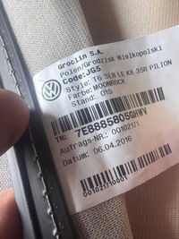 фото thumb №5, Vw t5 t6 multivan чехол сиденье трёхместное сиденье moonrock комплект