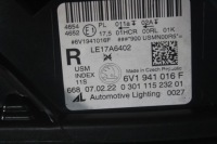 фото thumb №6, Лампа правая перед skoda fabia iii 3 lift full led 6v1941016f