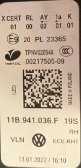 фото thumb №11, Vw id4 id.4 лампа перед передня права full led 11b941036f