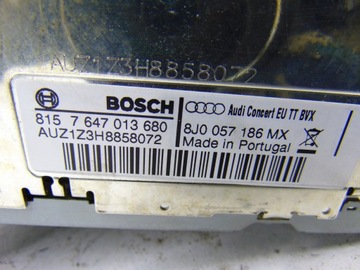 фото thumb №7, Радио cd audi concert 1 din audi tt 8j 8j0057186mx