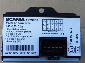 фото thumb №7, Преобразователь напряжения 1729858 scania r xpi 400 440