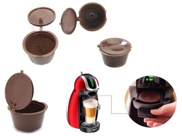 5 многоразовых капсул для кофе dolce gusto