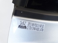 фото thumb №15, Дверь правая зад задние правые vw polo v 6r 6c 5d 5дверь 2009-2017r la7w