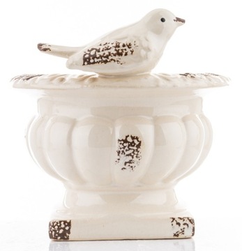 Doniczka ceramiczna, osłonka, ptak 17x18cm