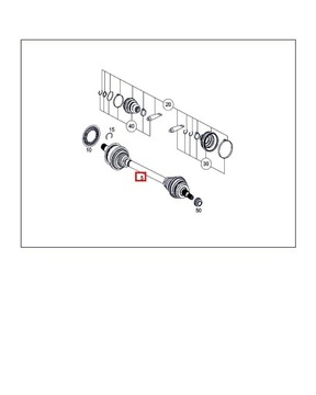 фото thumb №6, Полуось левый зад mercedes vito w447 2.2 cdi a4473503900