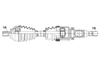 фото thumb №2, Npw-fr-082 nty приводной вал приводная ford focus ii 2.5st 05-12, volvo s40ii/v50 2.