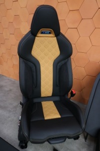 фото thumb №10, Bmw m8 f93 g16 салон сидіння заднє сидіння обшивки вентиляція підігрів midrand beż