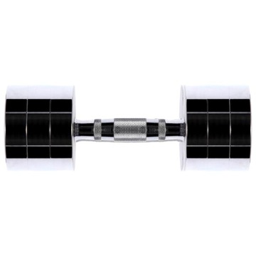 НАБОР гантелей Хромированные фиксированные гантели HMS 2x 9 кг FITNESS