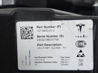 Tesla model 3 3 y рестайлінг  21- фара full led перед правий праві 1514953-00-d Ціна, фото thumb