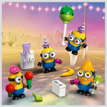 LEGO 75581 Набор «Тусовый автобус MINIONS» «Кирпичики» на 7 лет в подарок + сумка
