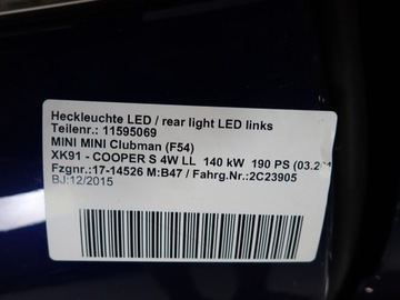 фото thumb №8, Mini cooper f54 clubman 15- кришка багажника