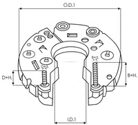 фото thumb №4, Arc4002 выпрямитель генератора daf 45.130 45.160