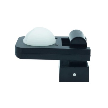 CZUJNIK RUCHU PIR OBECNOŚCI REGULOWANY IP 65 360 STOPNI CZARNY 1000-2000W