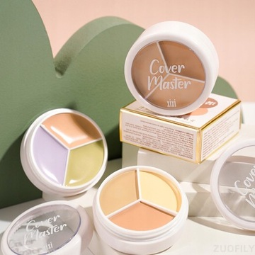 3-цветная палитра консилеров Foundation Cream Fu