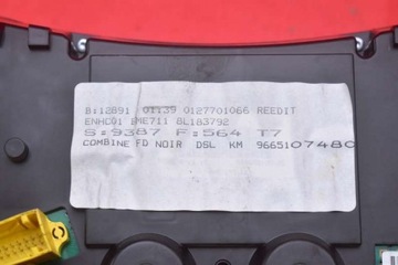 фото thumb №11, Спидометр приборы eu 9665107480 peugeot 308 1 i t7 1.6 hdi 90 km 07-11