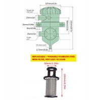 Сепаратор оливи фільтр 3931030955 до вентиляції коробки колінчастого вала аксесуари Оригінал, фото thumb