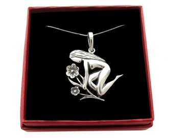 Серебряное ожерелье 925 пробы со знаком зодиака, знак зодиака Дева