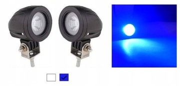 2X ФАРА РАБОЧАЯ LED (СВЕТОДИОД ) МИНИ ГОЛУБАЯ 10W ОБПРИСКИВАТЕЛЬ ОБПРИСКИВАТЕЛЬA SKUPIAJĄCA