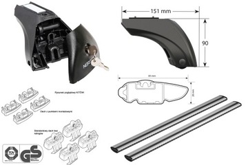 Багажник на крышу Volvo S60 09.2010-04.2013