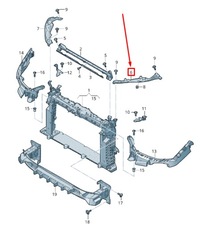 фото thumb №1, Seat arona kj left upper радиатор support распорка 6f9806929