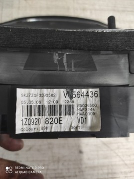 фото thumb №5, Спідометр  skoda octavia ii aut 1,9 tdi 1z0920820e