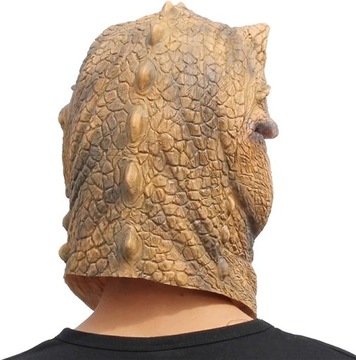 DUŻA MASKA GŁOWA DINOZAURA NA HALLOWEEN REALISTYCZNA LATEKS STRÓJ KOSTIUM