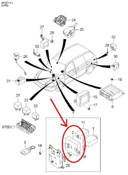 фото thumb №8, Блок управления модуль t.c.i. ecu kia carnival 2001-2005