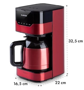 Капельная кофемашина Klarstein Arabica 800 Вт, 1,2 л, LCD#2861