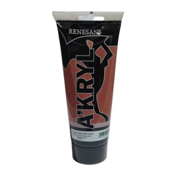 Farba akrylowa 200ml ziemia brunatna Renesans NR25