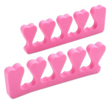 Separatory do Pedicure Palców Stóp Piankowe Różowe 1 para