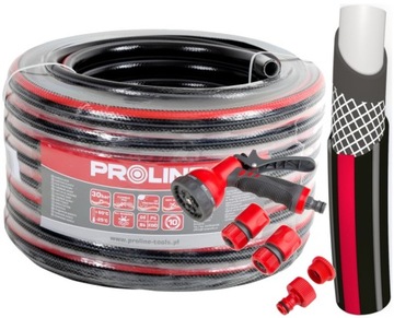 PROLINE WĄŻ OGRODOWY 1/2'' 20m + ZRASZACZ PISTOLET