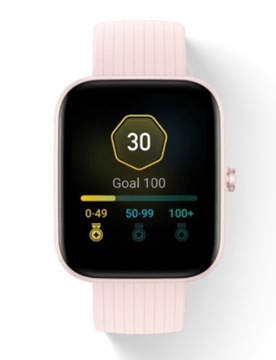 Умные часы Amazfit Bip 3 Pro розового цвета