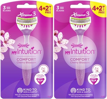 12 бритв WILKINSON Xtreme 3 My Intuition Comfort Cherry Blossom