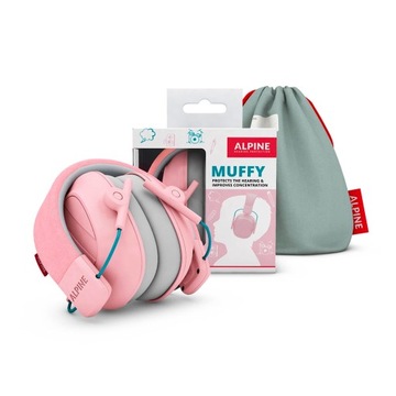 Alpine Muffy Premium nauszniki dla dzieci różowe