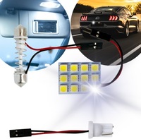 фото thumb №1, Панель модуль лампочка led smd 12 діоди - адаптер - w5w|c5w|ba9s - 500 lm! led