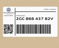 фото thumb №1, Накладка чёрный титановый 2gc86843782v vw t-roc
