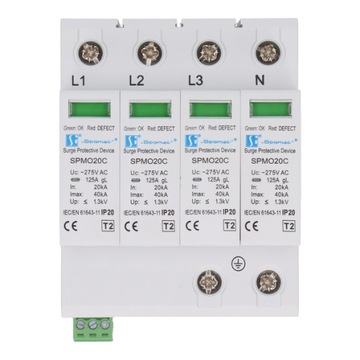 ОГРАНИЧИТЕЛЬ ПЕРЕНАПРЯЖЕНИЯ SPAMEL T2 4P 20kA SPMO20C\4P