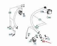 Купити Mb gla x156 задній лівий ремінь безпеки блокування лавка a17686001699051, фото thumb