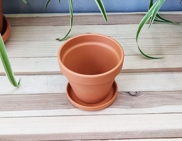 Цветочный горшок CLAY TERRACOTT 10 см + подставка