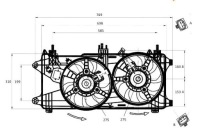 Вентилятор радиатора fiat doblo 1,3/1,9d 01- Доставка, фото thumb