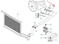Купити Вихід трубка радіатора оливи bmw 5 e39 17222248054 2248054, фото thumb