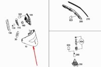 Mercedes-benz e-class c207 фара задня ліва a2079060358 америка нова оригінальна Зі Шроту, фото thumb